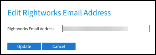 Edit email address